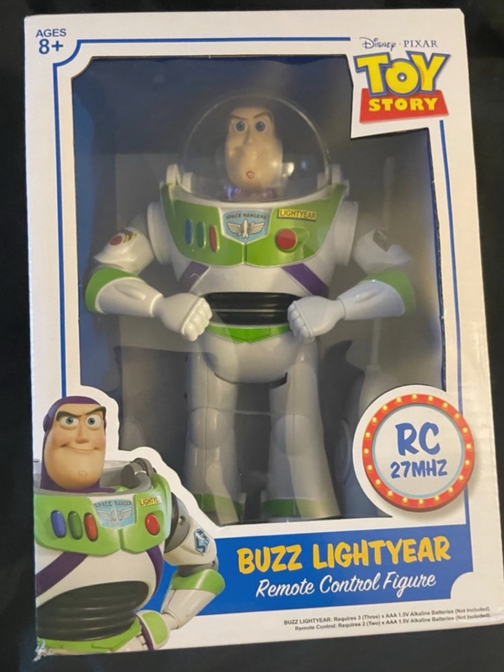 Toy Story Buzz Lightyear Remote Control Figure - White & Green